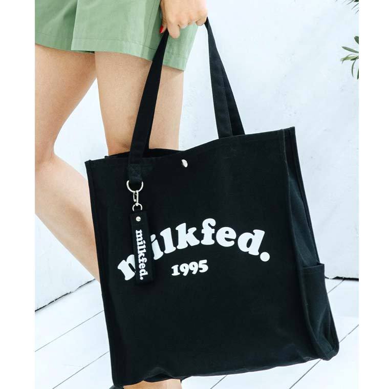 MILKFED. ミルクフェド トートバッグ 【PIPING SQUARE TOTE COOPER