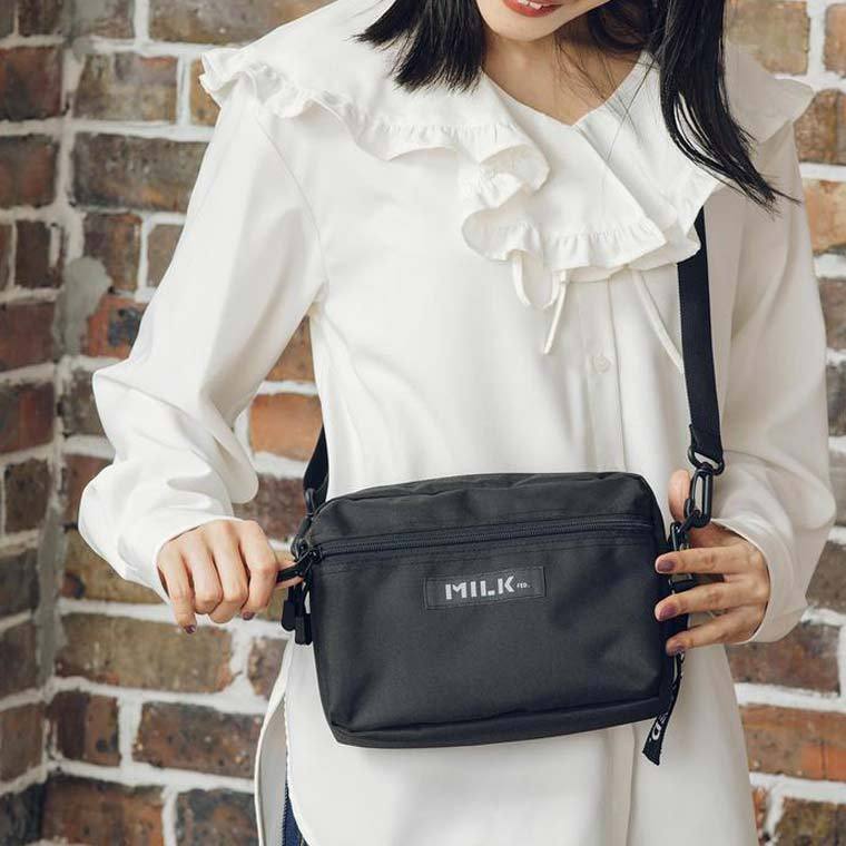 ミルクフェド ショルダーバッグ BASIC SHOULDER BAG MILKFED. 斜めがけ