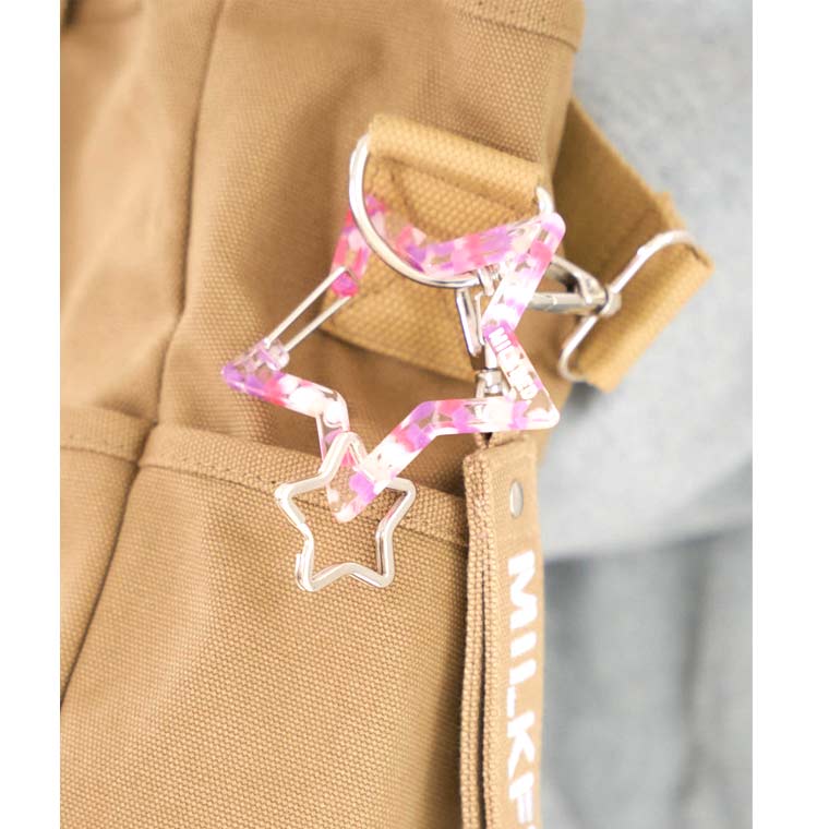 ミルクフェド 【MULTICOLOR STAR CARABINER MILKFED.】星型 スター カラビナ バッグ チャーム リュック キーホルダー  通学 103214054006 :103214054006:kalulu - 通販 - Yahoo!ショッピング