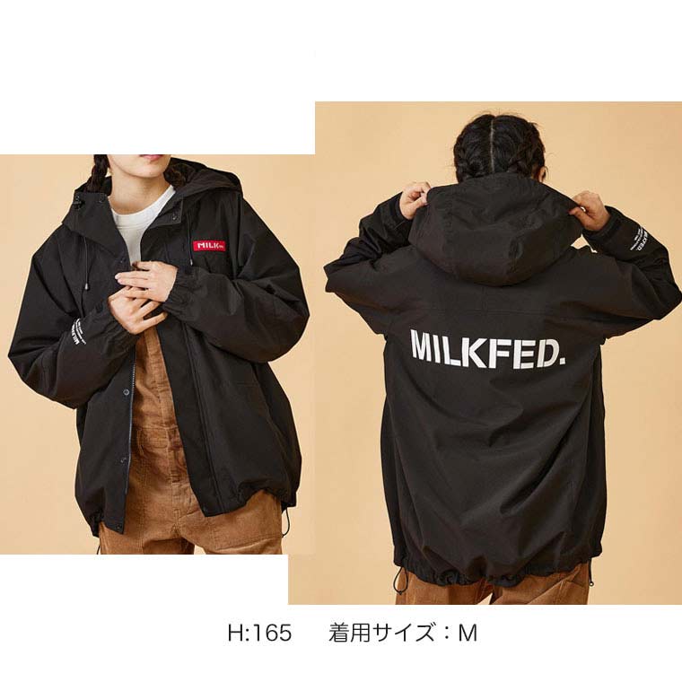 ミルクフェド マウンテンパーカー BACK LOGO MOUNTAIN PARKA MILKFED 