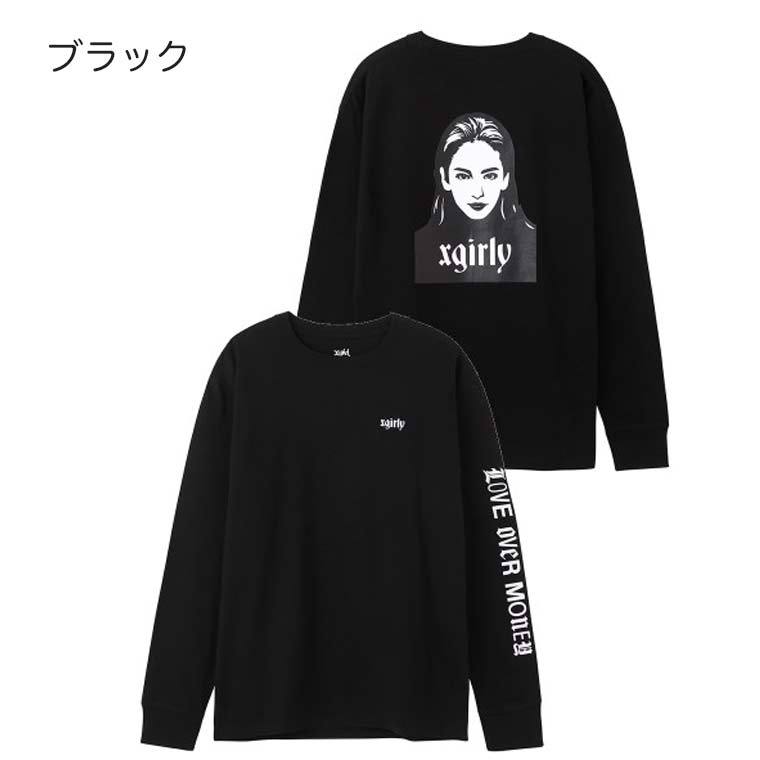 エックスガール X-girl × YURINO FACE L/S TEE 長袖 Tシャツ ロング