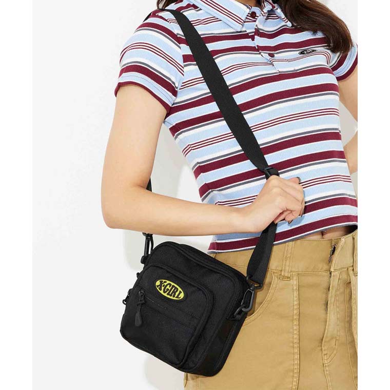 X-girl（エックスガール） ショルダーバッグ OVAL LOGO SHOULDER BAG