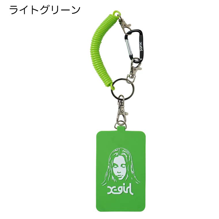 X-girl（エックスガール） パスケース FACE RUBBER PASS CASE ICカード