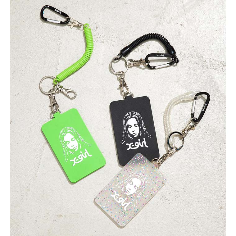 X-girl（エックスガール） パスケース FACE RUBBER PASS CASE ICカード