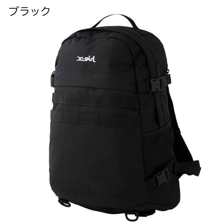 エックスガール リュック X-girl MILLS LOGO ADVENTURE BACKPACK バックパック 女子 通学 大容量 撥水  105225053002