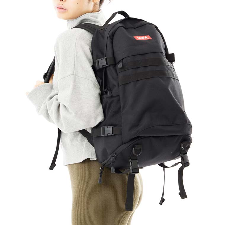 エックスガール リュック X-girl MILLS LOGO ADVENTURE BACKPACK バックパック 女子 通学 大容量 撥水  105225053002