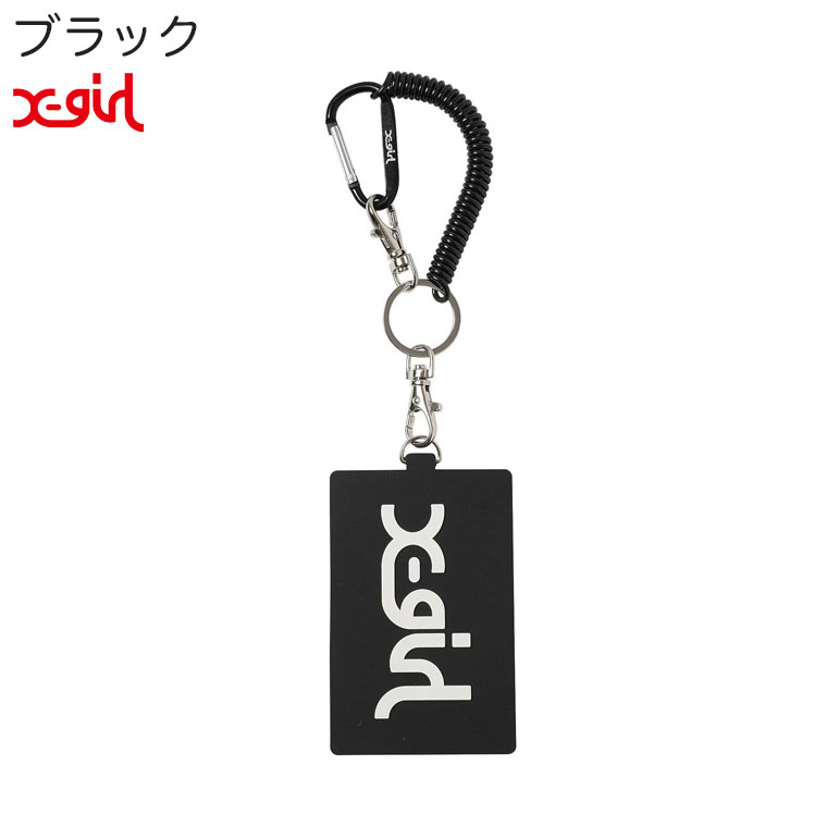X-girl エックスガール パスケース MILLS LOGO RUBBER PASS CASE
