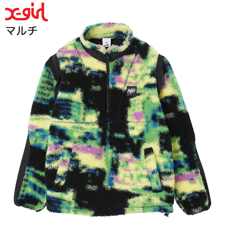 X-girl（エックスガール） X-girl 2WAY BOA ANORAK ボアジャケット