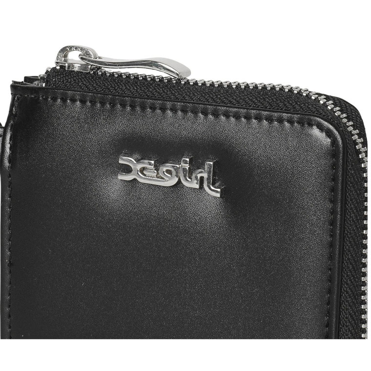 X-girl エックスガール FAUX LEATHER ZIP MINI WALLET 財布 ミニ