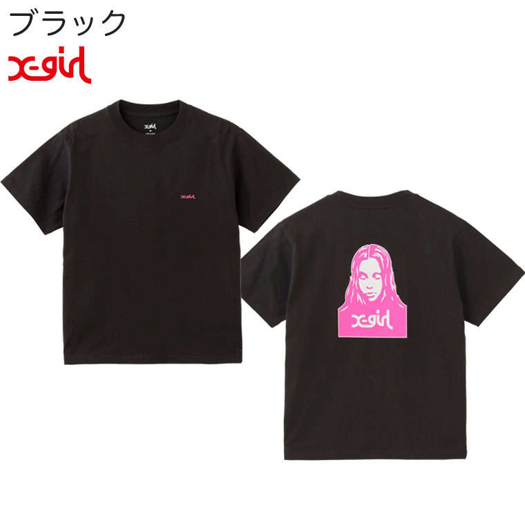 X-girl エックスガール FACE S/S TEE Tシャツ 半袖 レディース