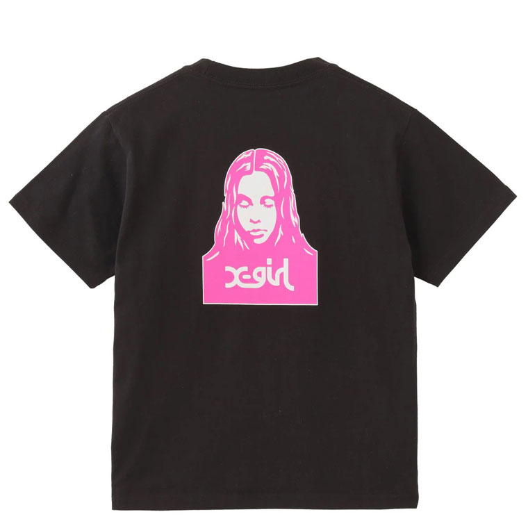 X-girl エックスガール FACE S/S TEE Tシャツ 半袖 レディース