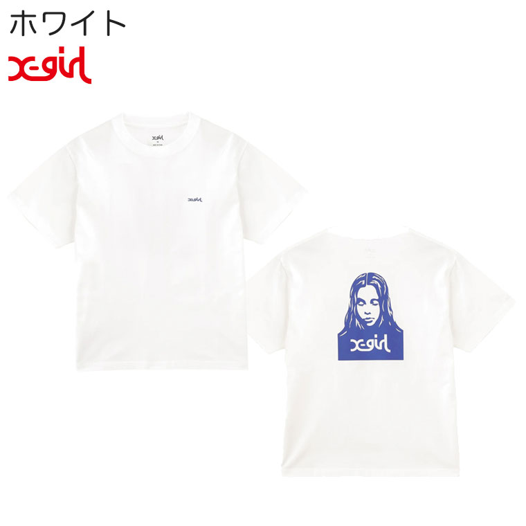 エックスガール　Tシャツ　プリントTシャツ　綿　大きいサイズ　ホワイト　XL エックスガール ホワイト ロゴプリント Tシャツ 半袖 xgirl