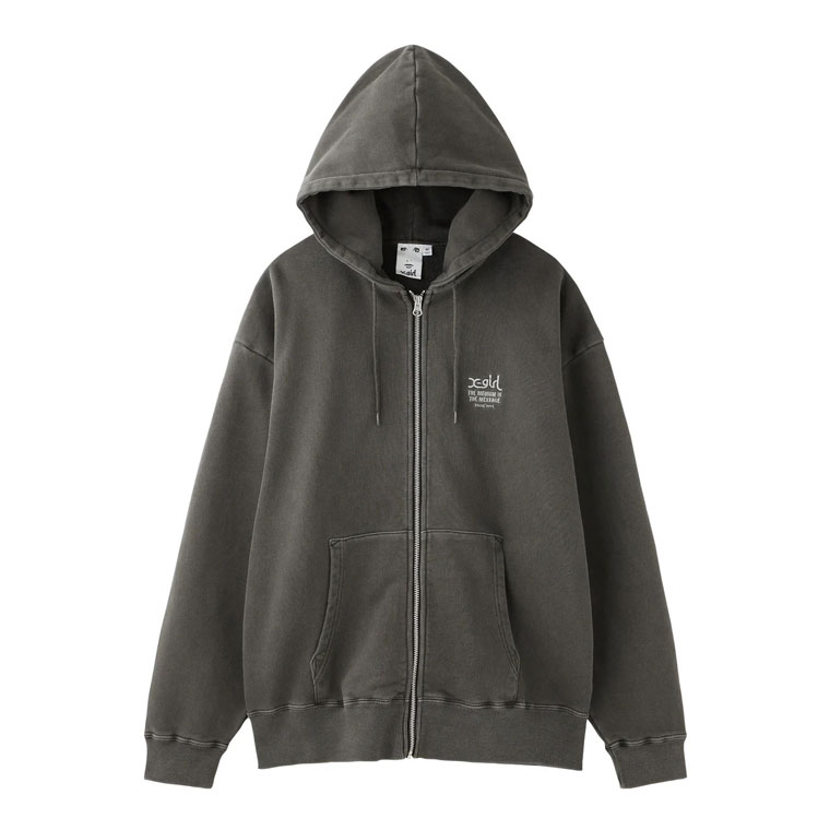X-girl エックスガール パーカー MESSAGE AND FACE FADED ZIP UP