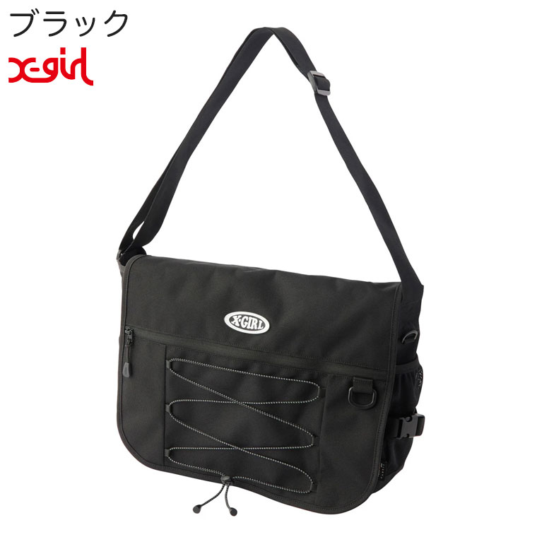 X-girl（エックスガール） X-girl OVAL LOGO BUNGEE CORD MESSENGER
