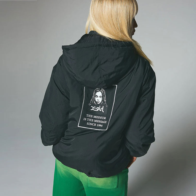 X-girl（エックスガール） ジャケット FACE PATCH REVERSIBLE JACKET