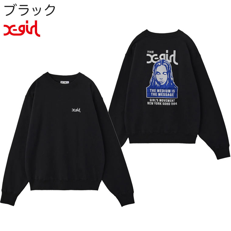 X-girl/トレーナー X-girl エックスガール トレーナー クルーネック レディース