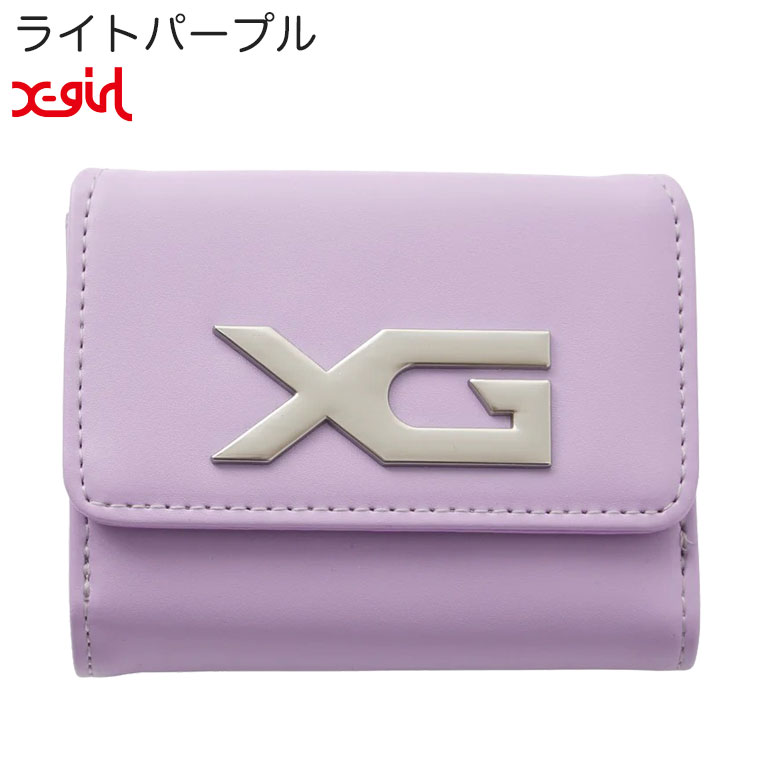 X-girl（エックスガール） 財布 XG EMBLEM BUCKLE FAUX LEATHER MINI