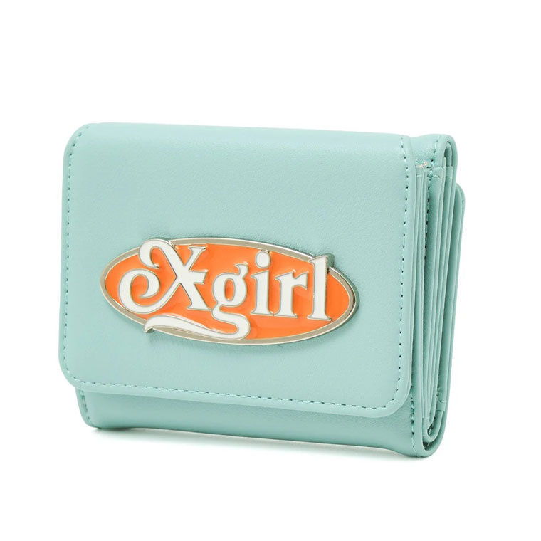 X-girl（エックスガール） 財布 OVAL LOGO CLASP FAUX LEATHER MINI