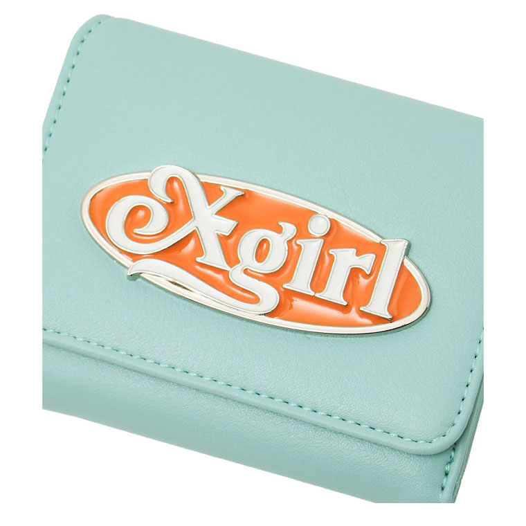 X-girl（エックスガール） 財布 OVAL LOGO CLASP FAUX LEATHER MINI