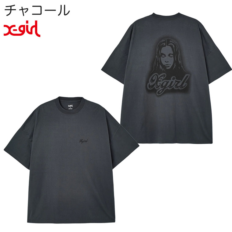 X-girl（エックスガール） X-girl Tシャツ SPRAY FACE S/S BIG TEE