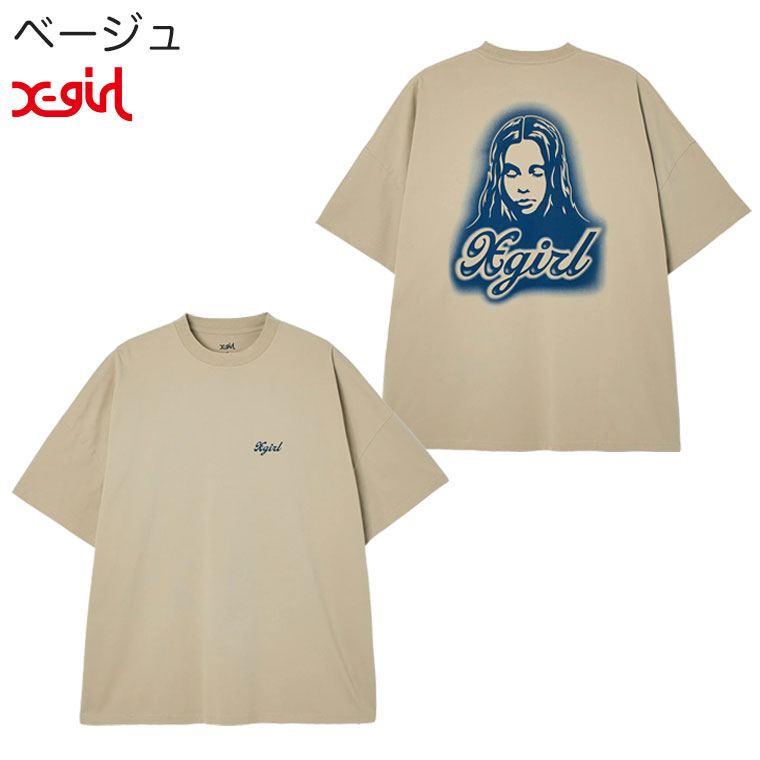 X-girl（エックスガール） X-girl Tシャツ SPRAY FACE S/S BIG TEE