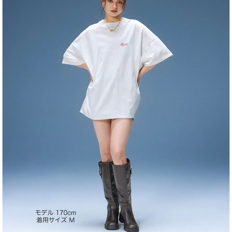 X-girl（エックスガール） X-girl Tシャツ SPRAY FACE S/S BIG TEE