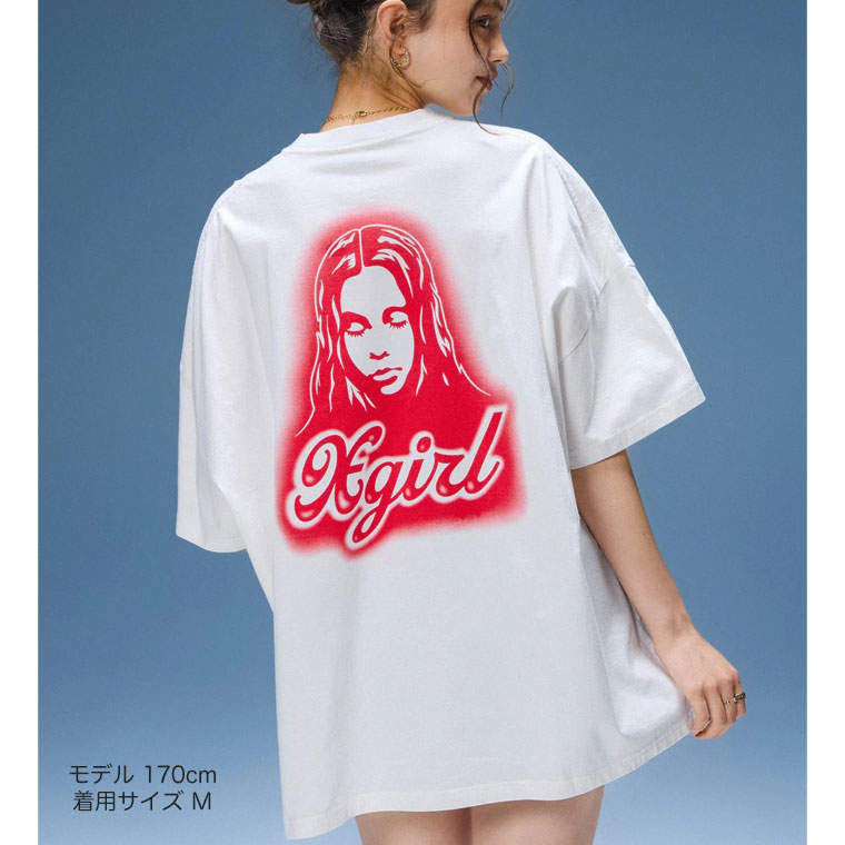 X-girl（エックスガール） X-girl Tシャツ SPRAY FACE S/S BIG TEE