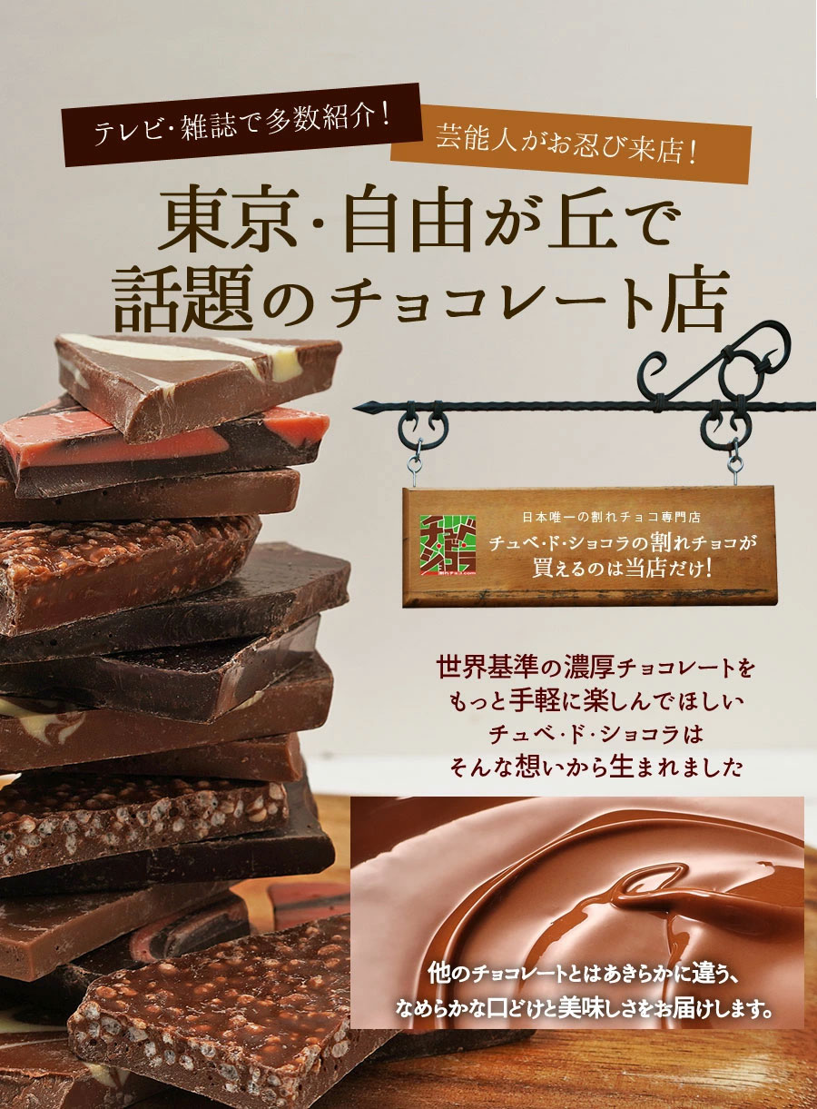 プレミアム　割れチョコミックス　400g 東京　自由が丘　チュベ・ド・ショコラ　チョコレート　訳あり