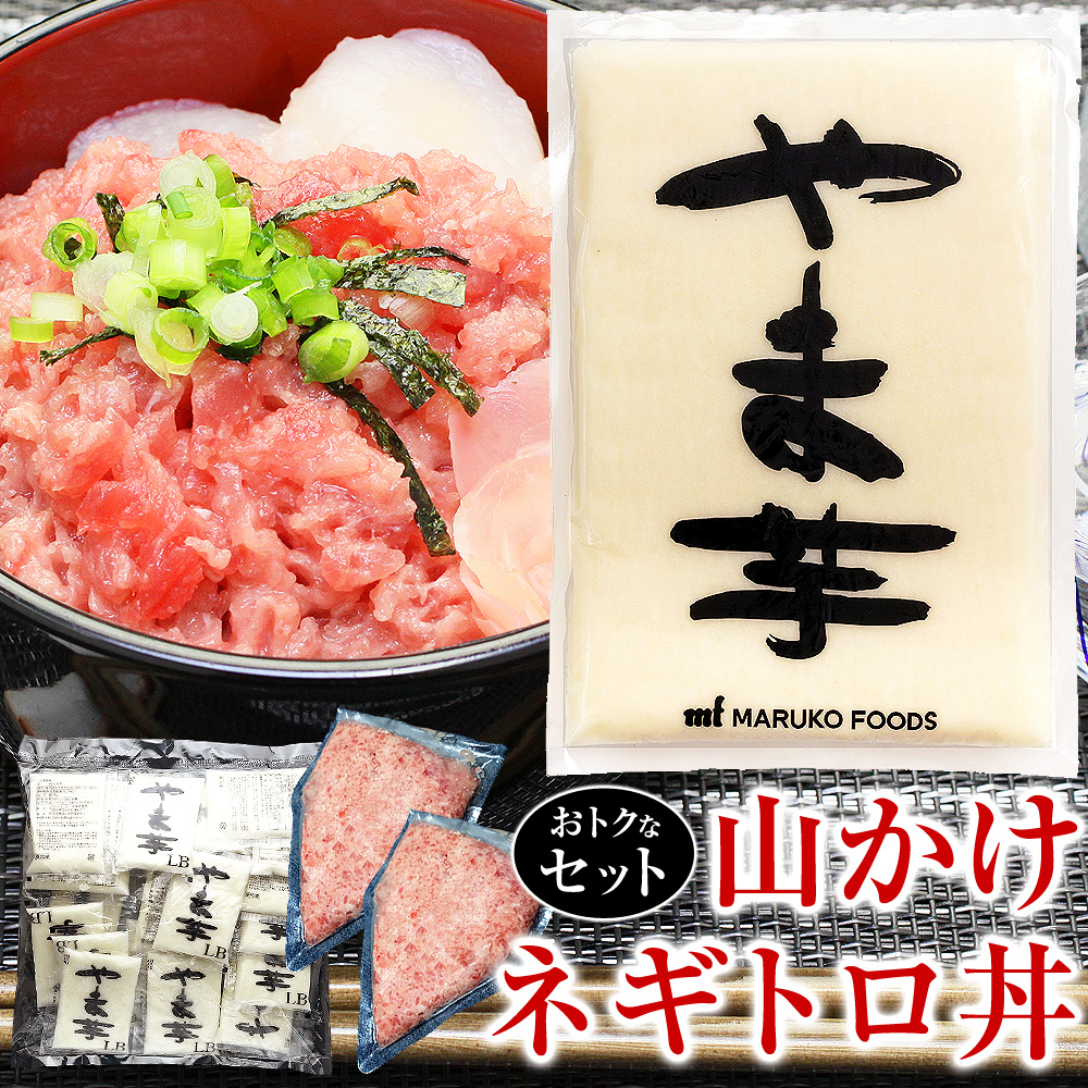 山かけネギトロ丼セット