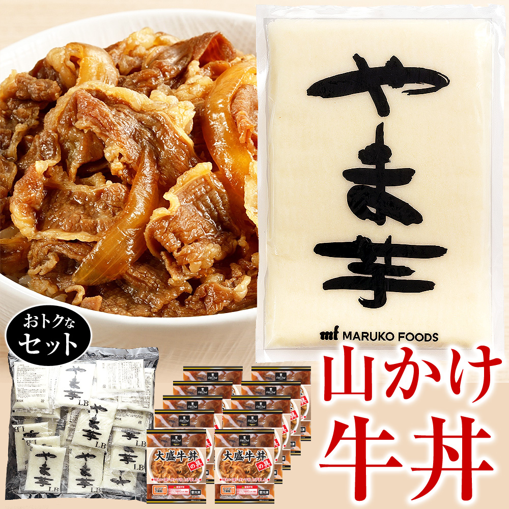 山かけ牛丼セット