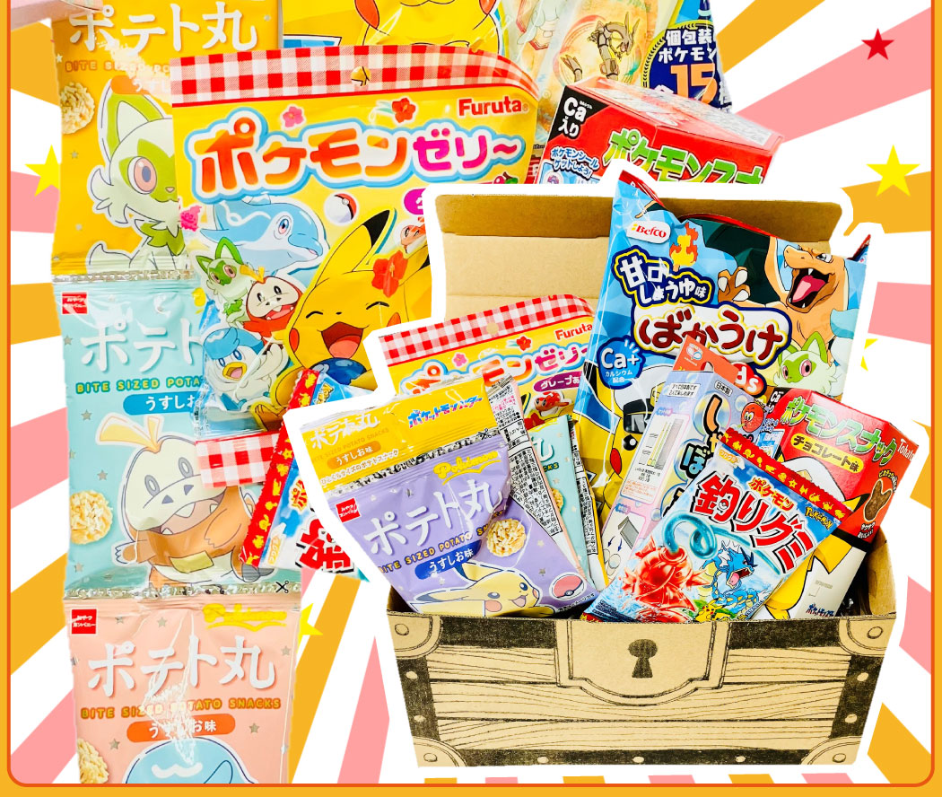 当季大流行 BANDAI 合計6点 6種類 お菓子 新☆ポケモン 宝箱入り！ カード