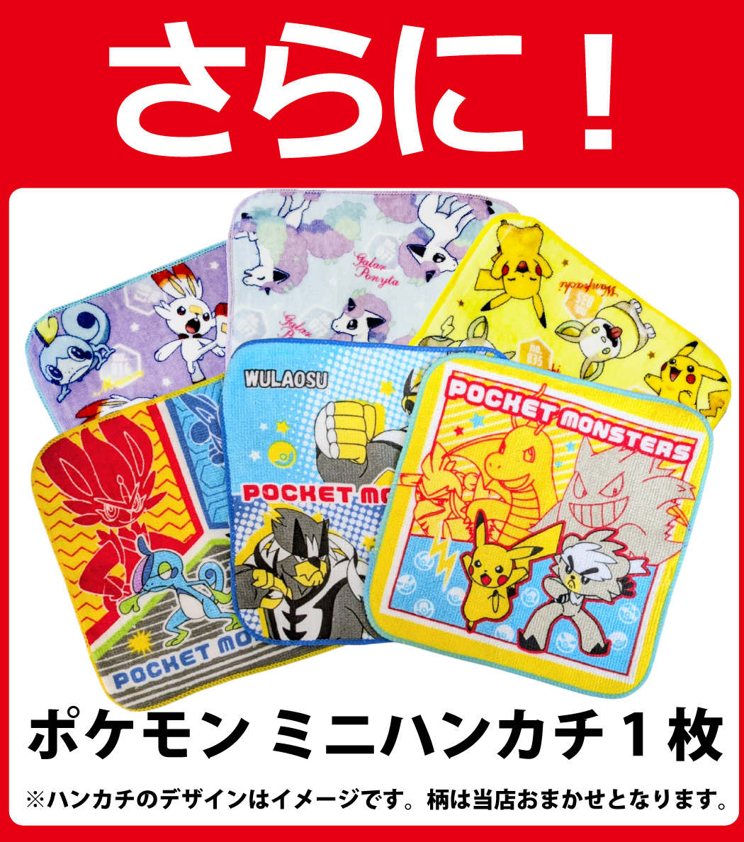 今なら「おまけ付き」 ポケモンギフト袋付！ ポケモン 6種類 合計9点