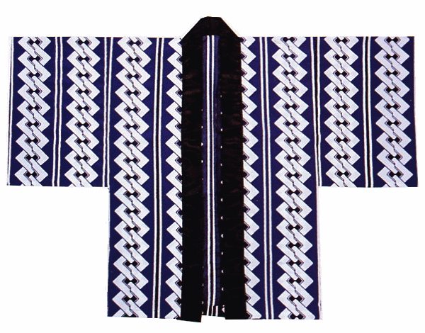 半纏 メンズ レディース 祭り 踊り 法被 手古舞 紺地 白吉原つなぎ