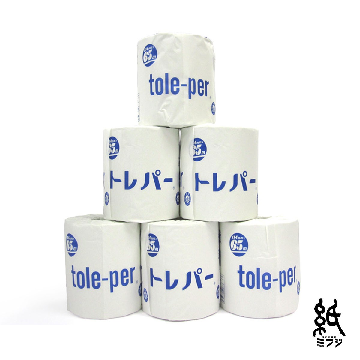 トイレットペーパー Tole-Perトレパー 65m巻 1ケース 100ロール