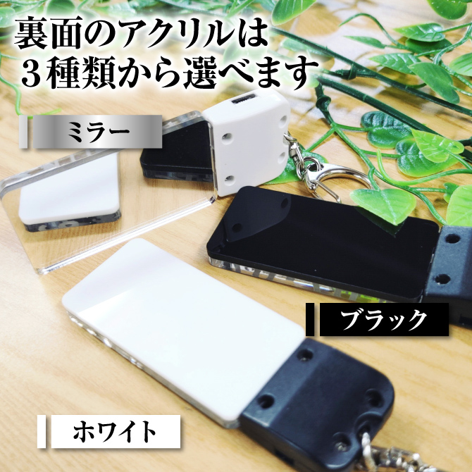 ナンバープレート キーホルダー LED 充電式 クリア 透明 ギフト