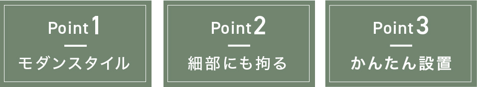 ポイント1 ポイント2 ポイント3