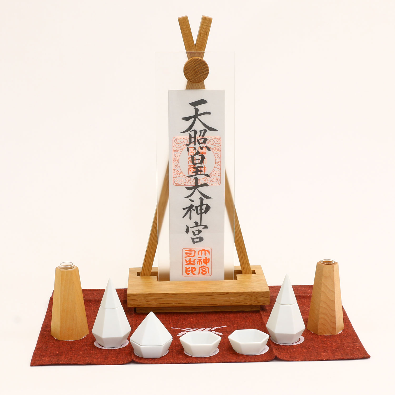 神棚の里 神棚 モダン 置き型 おしゃれ Ofudaza shiro ROKKAKU お祀り