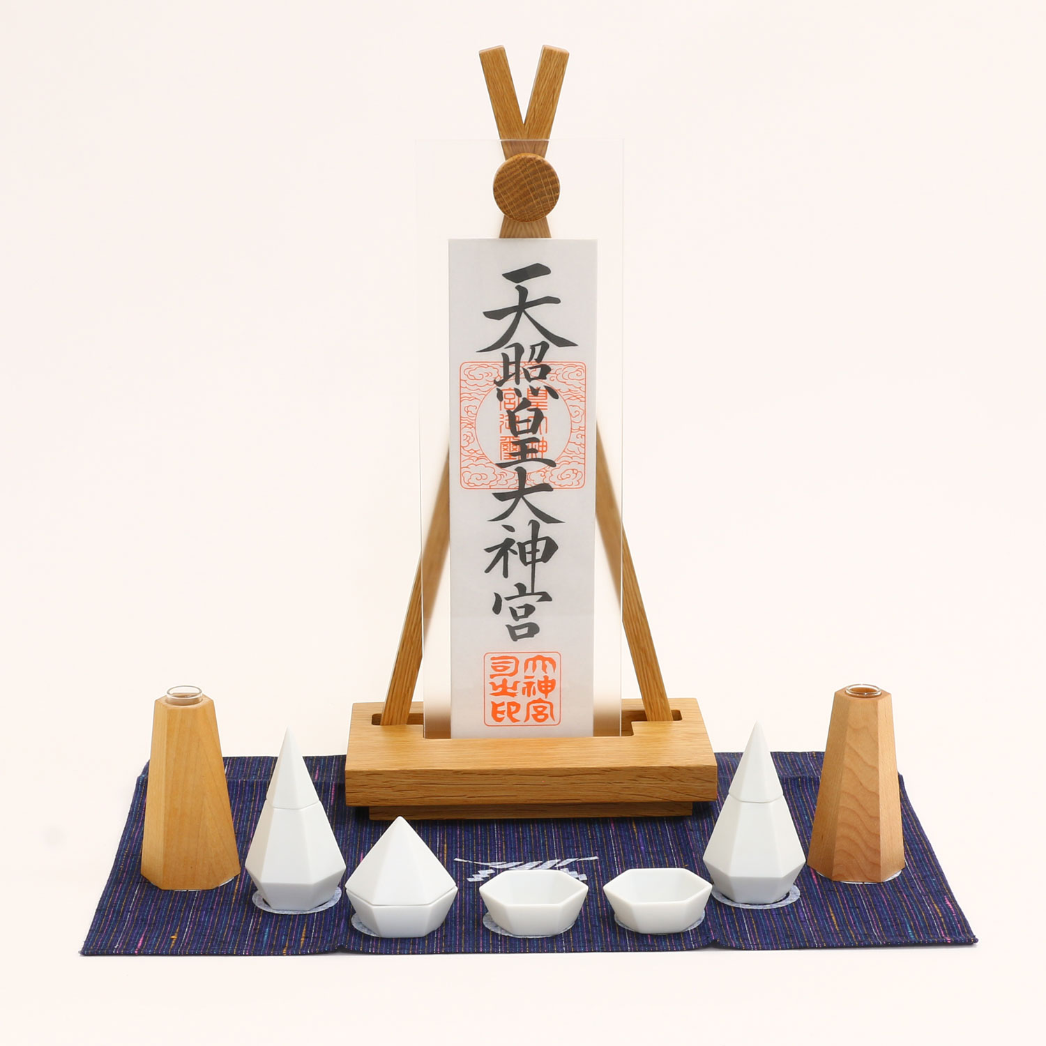 神棚の里 神棚 モダン 置き型 おしゃれ Ofudaza shiro ROKKAKU お祀り