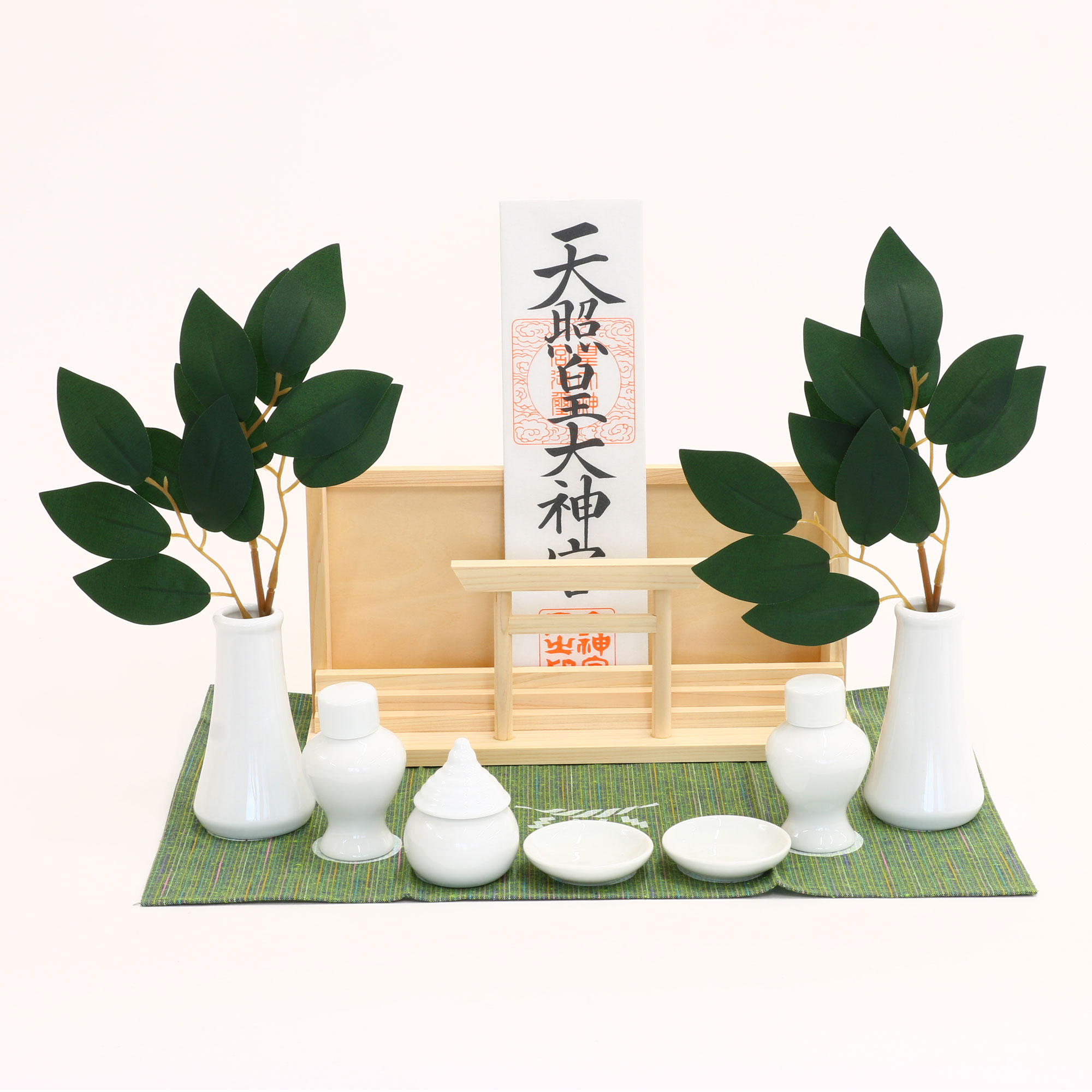 神棚の里 神棚 セット お札立て 【穴あけ不要 簡単丁寧にお祀りしたい