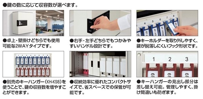 コクヨ キーボックス「KEYSYS」シリンダータイプ 収納鍵数16個 KFB-L16