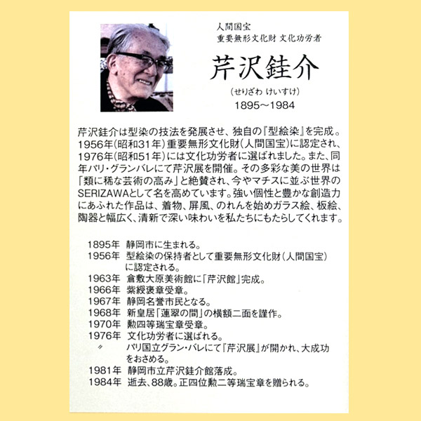 宮井株式会社 13-8932-87 芹沢けい介 風呂敷「縄のれん文 (約90cm/紺