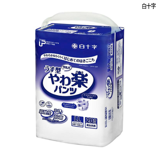 サルバ 大人用紙おむつ PUサルバ やわ楽パンツ Mサイズ 24枚入×1袋