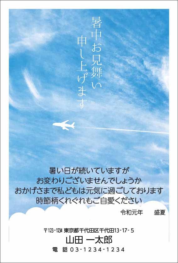 暑中見舞い くじ付き 62円 付き 官製 はがき かもめーる 20枚 夏 の ご挨拶 送料無料