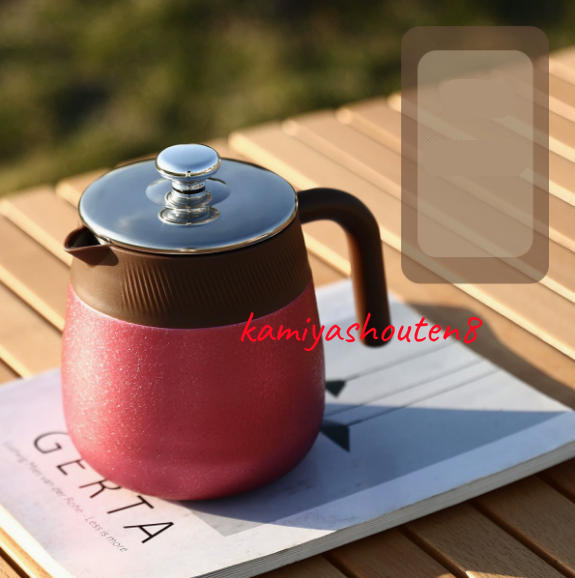 真空断熱 ステンレス ティーポット 茶こし付き 割れない 急須 お茶
