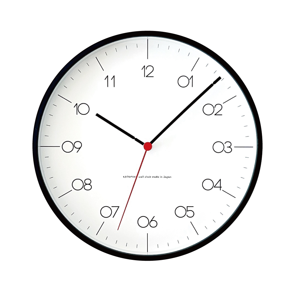 電波時計 壁掛け時計 KATOMOKU plywood clock 24 SKP電波 km-150RCS