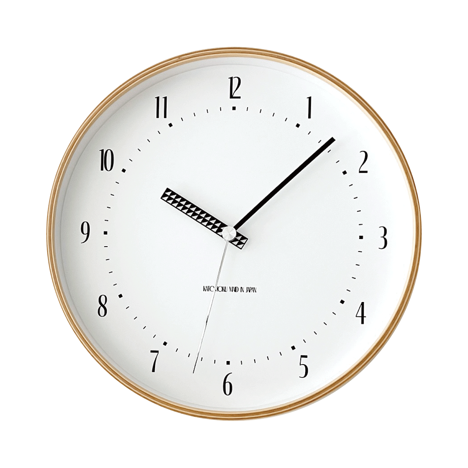 電波時計 壁掛け時計 KATOMOKU plywood clock 25 SKP電波 km-154RCS