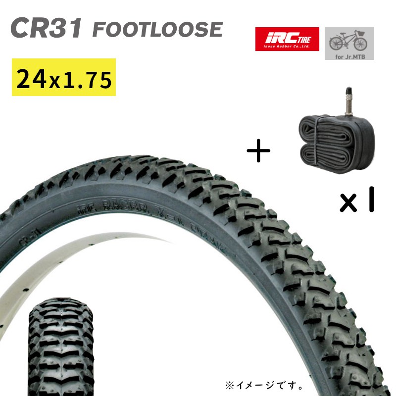 自転車タイヤ 24インチ IRC 24×1.75 （47-507）CR31 フット