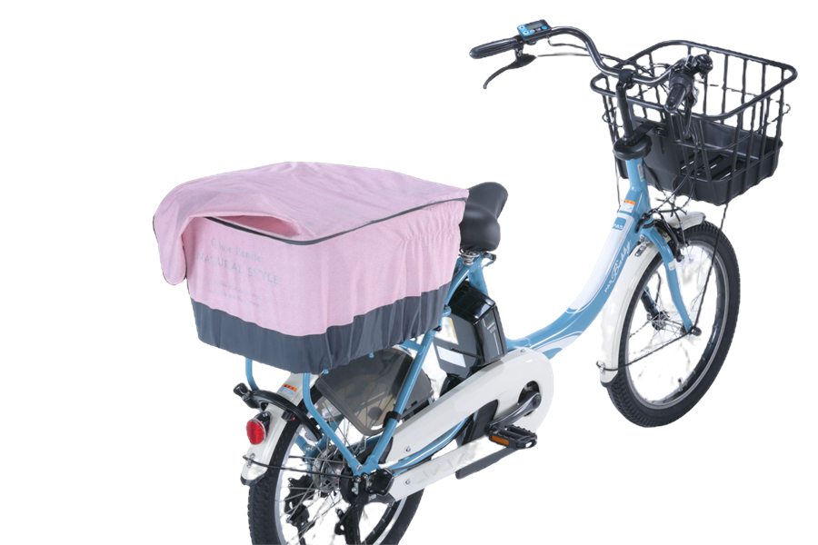 電動自転車 リヤバスケットカバー たっぷりカゴカバー 後 プリュ