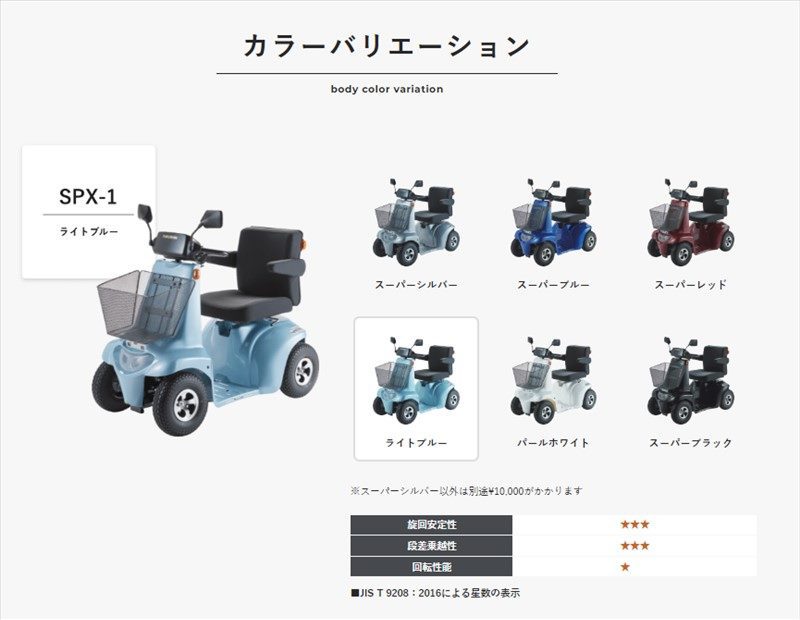 福伸電機 SPX-1（エアータイヤ） スーパーポルカー 電動カート 販売地域限定＝メンテナンスOK 受注生産 国産 シルバーカー 電動車いす（大）ふ  : spx1 : パナソニック電動 自転車のメイト - 通販 - Yahoo!ショッピング