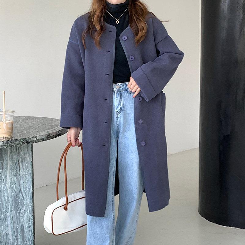 大特価】ノーカラーコート レディース チェスターコート アウター 秋冬